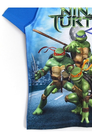 Ninja Turtles Ninja Kaplumbağalar 3D Baskı Kısa Kollu Yazlık Erkek Çocuk T-Shirt