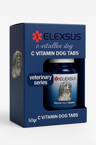 Köpekler Için C Vitamini Tableti 50g Bağışıklık Güçlendirici, Aromalı Takviye