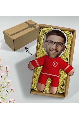 Bk Gift Hediye Kutusunda Kişiye Özel Fotoğraflı Ay-yıldız Formalı Bebek Yastık-1, Arkadaşa Hediye, Sevgiliye Hediye, Doğum Günü Hediyesi