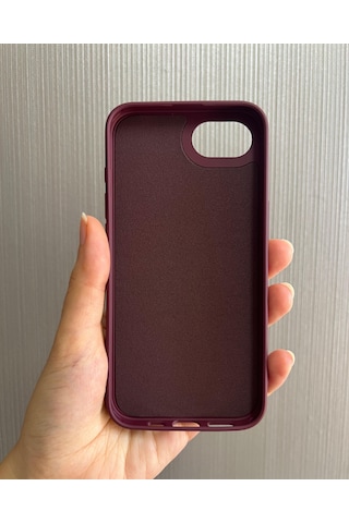 Apple Uyumlu iPhone 16e Logolu İçi Kadife Silikon Lansman Kılıf