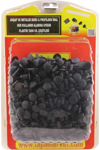 Ø13 Plastik Ucu Pimli Tırtırlı Çelik Kapı Tapası