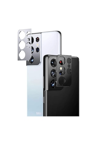 Sm Galaxy S21 Ultra 3d Metal Kamera Koruyucu Metal Lens- 5775