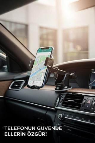 Özel Üretim Konsol Araç Pratik Telefon Tutucu Jx065 Siyah 2si1