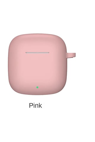 Huawei Freeclip 2 Kulaklık Uyumlu Mat Silikon Kılıf + Kanca Pembe