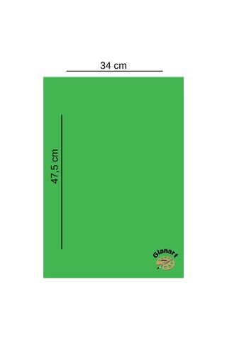 35x50 Cm Yeşil Renk Mukavva Kartonu 5 Adet