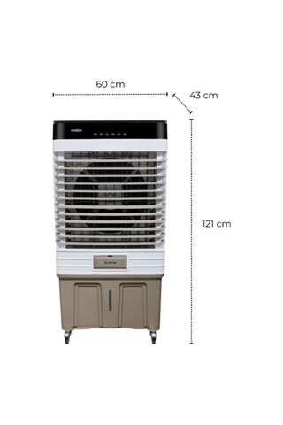 Woox 75 Lt Su Kapasiteli, 280 Watt, Otomatik Salınım, Dijital Touch Panel, Portatif Hava Soğutucu
