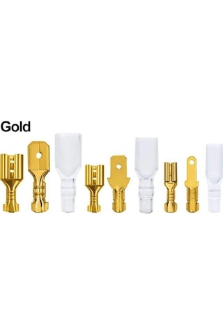 Kablo Terminal Seti 135 Parça Sarı 2,8-4,8 Ve 6,3mm 15 Li Takım Ve Kılıfı Plastik Çantada