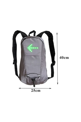 Ebitda 15l Su Geçirmez Bisiklet Sırt Çantası - Uzaktan Kumanda, Led Işıklı, Gece Güvenliği Çok Renkli