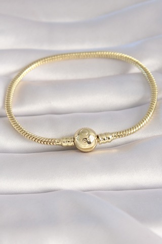 Tua Moda Pirinç Gold Renk İşleme Detay Charm Model Kadın Bileklik Çok Renkli