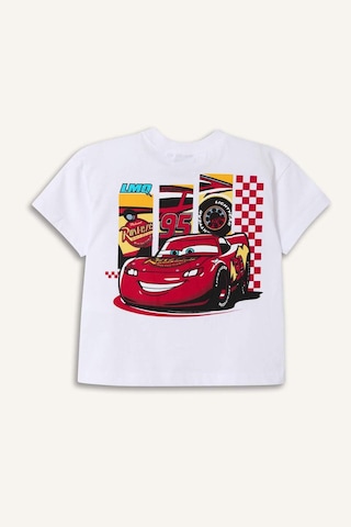 Defacto %100 Pamuk Cars Tişört Erkek Bebek H8151a526hswt34 Beyaz-wt34