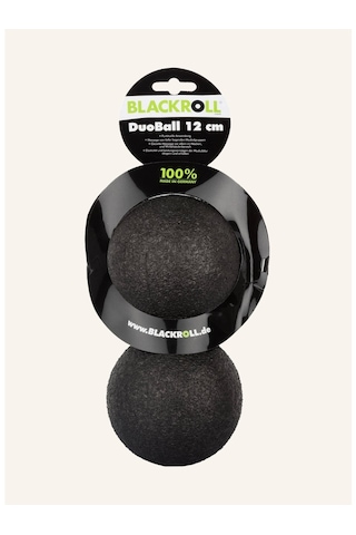 Blackroll Duoball 12 Cm Fasya Masaj Topu, Sırt Ve Kaslar Için Derinlemesine Masaj Masaj Aletleri Siyah