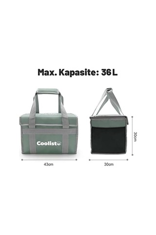 Cl36lg 36 Litre Katlanabilir Termos Bez Çanta/buzluk Acı Kahverengi