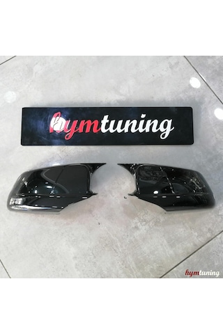 Bmw F10 Yarasa Ayna Kapağı - Parlak Siyah - Sinyalsiz Aynalar için