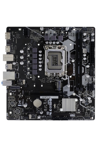 Biostar H610mt-e D5 Intel 1700p Ddr5 5600 Hdmı Dp M2 Matx 1x M.2, 2xdımm 96gb Max, Type C, Wıfı Anten Portu