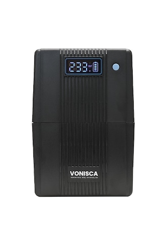 D-650 650va Lcd Kesintisiz Güç Kaynağı Line Interactive 1x12v 7ah Ups Bilgisayar Modem Kamera Pc