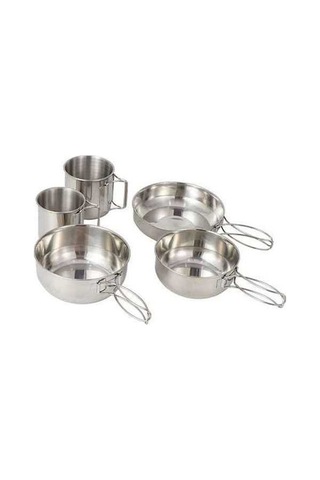 Ulzyvf Yürüyüşü, Tavası, Taşınabilir Sırt Seti Renkli Pişirme Piknik Paslanmaz Parça Mutfak Kase, Kampı, Kamp İçin Hava Dağ Çok Çelik Çantası, Bardaklar Açık 5 Hc Çok Renkli Çok Renkli