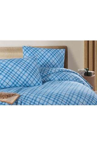 Mulberry Bret Pazen Flannel Kışlık Çift Kişilik Nevresim Takımı