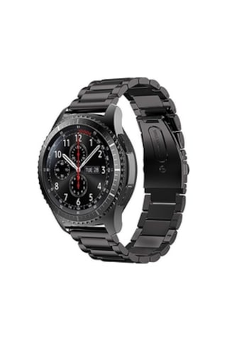 Samsung Galaxy Uyumlu Watch 42mm 20mm Krd-04 Metal Kordon - Siyah