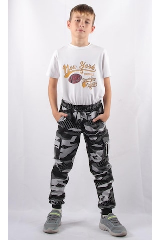 Alexandergardi C21-72100 Kargo Cepli Kamuflaj Erkek Çocuk Jogger Pantolon
