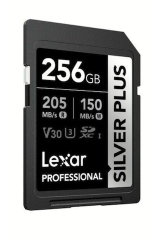 Lexar Professional 256 GB 205 MB/S Silver Plus SD Hafıza Kartı