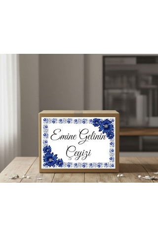 İsimli Çeyiz Etiketi - Kendinden Yapışkanlı - A4 Ebat 29 X 21 Cm - 10 Adet Beyaz