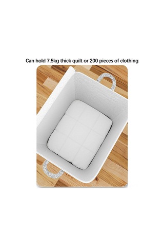 Neevoyu Ev İçi 110l Büyük Kapasiteli Saklama Kutusu 48x44x48cm 2 Adet - Dayanıklı Kumaş, Toz Proof, Çift Yönlü Metal Fermuar Diğer