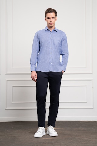 Morven Erkek Lacivert Pamuk Trend Regular Fit Sert Yaka Gömlek 25mc004037200 Lacivert Lacivert