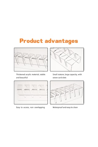 Neevoyu 7 Oluklu Akrilik Şapka Düzenleyici, Fişmen Şapka-kowboy Şapka Depolama Rafı, Transparan 1 Adet