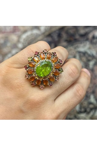 Allahverdi Türkmen Peridot Elmas Yüzük