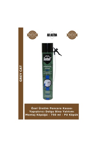 Özel Üretim Pencere Kasası Yapıştırıcı Dolgu Bina Yalıtımı Montaj Köpüğü - 750 Ml - Pu Köpük