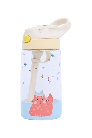 The Cotton Cloud - Meowful Cats 480ml Tritan Gizli Pipetli Suluk Çok Renkli