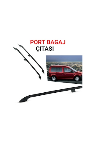 Caddy Kısa Şase Portbagaj Tavan Çitası Siyah 2007 2008 2009 2010