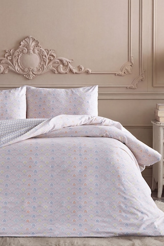 Doqu Home Rosabelle Easy Cotton Nevresim Takımı Çift Marlen Beyaz
