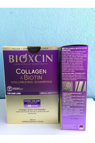 Bıoxcın Collagen Bıotın Hacim Şampuan 2'li Set