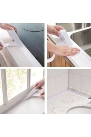 Tineke Su Sızdırmaz Geçirmez Bant Lavabo Küvet Kenar Bandı Küvet Duş 3,2 M X 38 Genel