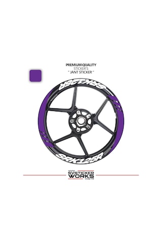 Rks Srk125r Geniş Jant Kaplama Sticker Etiket Modeli 16lı Set Sticker Yüksek Kalite