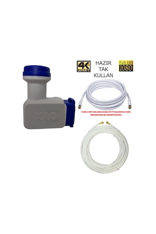 Mag 2'li Philips Chip'li Lnb + 30 M Mag Anten Kablosu
