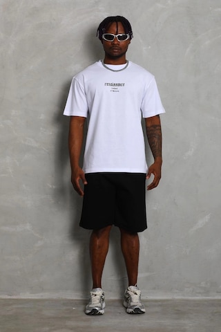 Wear Vexel Erkek Baskılı Bisiklet Yaka Kısa Kol T-shirt - Beyaz Çok Renkli
