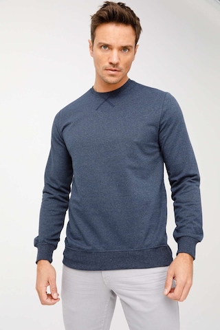 Igs İgs Erkek İndigo Modernfıt / Ekstra Dar Kalıp Bisiklet Yaka Sweatshirt İndigo