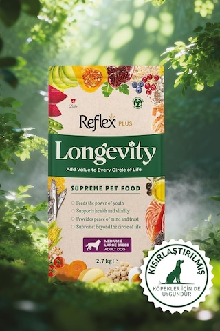 Plus Longevity Orta Ve Büyük Irk Yetişkin Köpek Maması 2700g