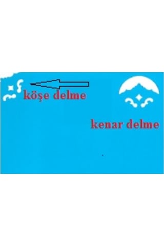 Bu-Bu Şekilli Delgeç Perfaratör Köşe ve Kenar Delme Eflatun