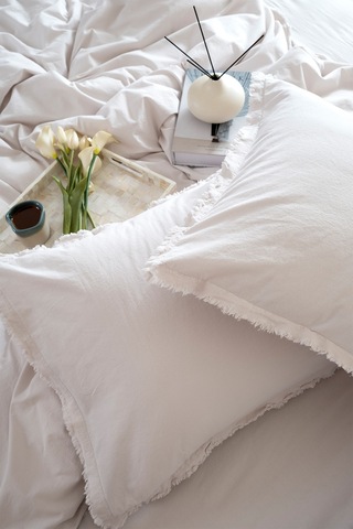 Boho Sade Natural Krem % 100 Pamuk Nevresim Takımı Çift Kişilik 2 540862 Diğer
