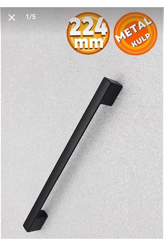 Sehrimanoglu 224mm Siyah Köprü Kulp Dolap Cekmece Kulpu Kapakkulp