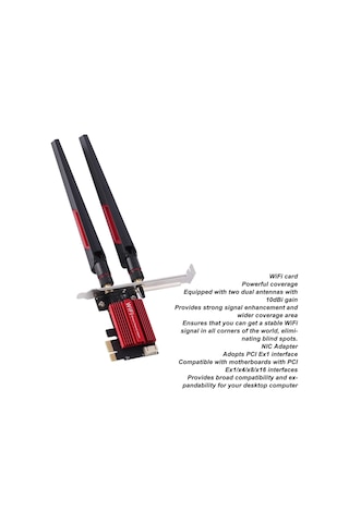 7260ac Pro Pcıe Wifi Kartı, Bluetooth 4.0 1200mbps Yüksek Hızlı