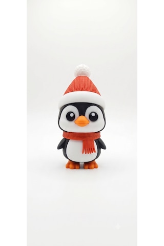 Yılbaşı Şapkalı Penguen Oyuncak