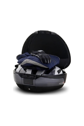 Shad Motosiklet Çanta - Topcase - Sh48 Si Yah/carbon Motosi Klet Canta Ve Sirtlik 48 Litre Standart