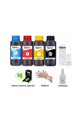 Canon Pixma E3640 Uyumlu Kartuş Dolum Seti