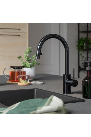 Ikea Sallsjön Eviye Bataryası, Siyah, Spiralli