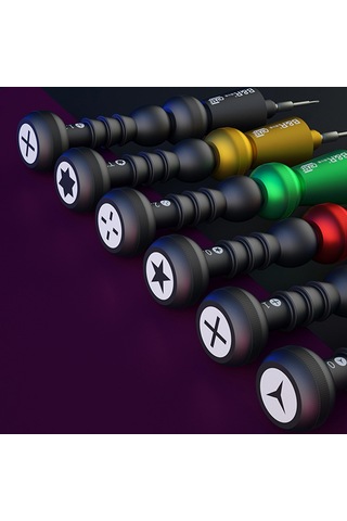 Geeksen Kırmızı Manyetik Tornavida, 0.8mm Beşgen Uç, Saat Ve Telefon Tamiri İçin Tamir Aracı Diğer