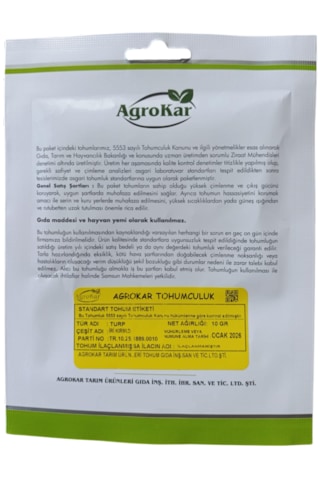 İri Kırmızı Turp Tohumu 10 Gr 1 Paket